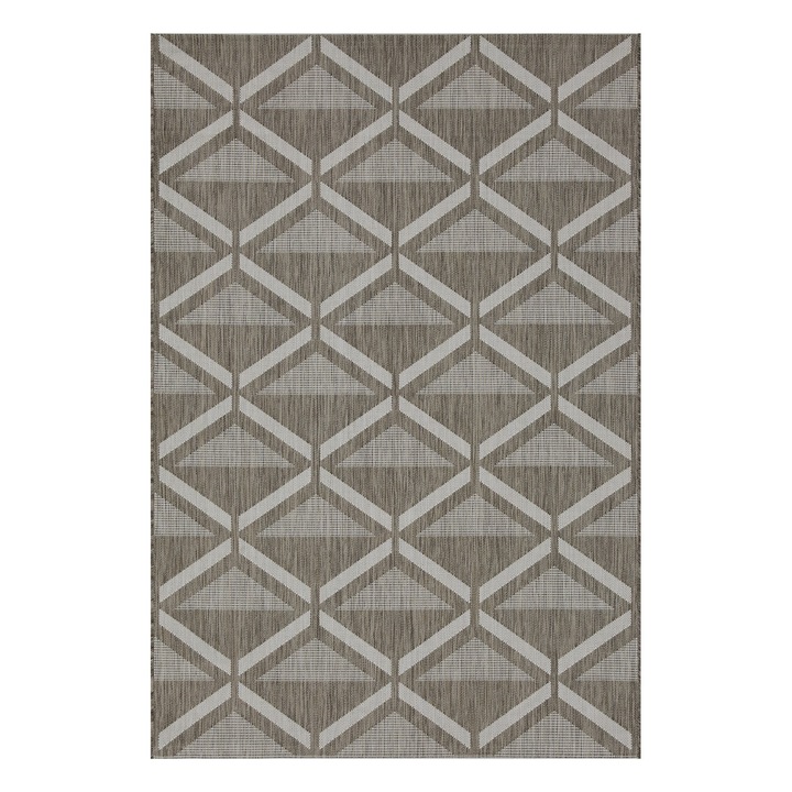 Covor Beauty Home, 200x250cm, design modern, sisal, maro/gri