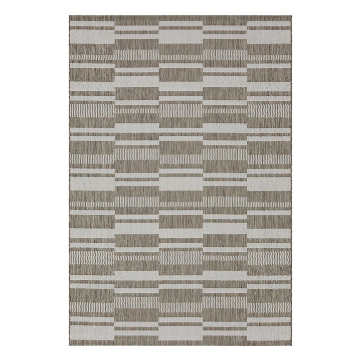 Covor Beauty Home, 166x230cm, sisal, maro/gri