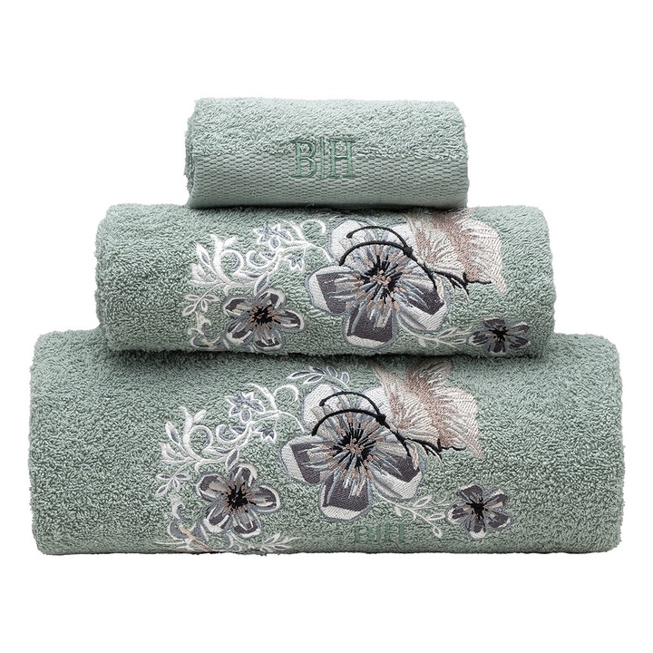 Set prosoape 100% bumbac, Beauty Home, 3 piese, multicolor, 70x140cm, 50x90cm, 30x50cm