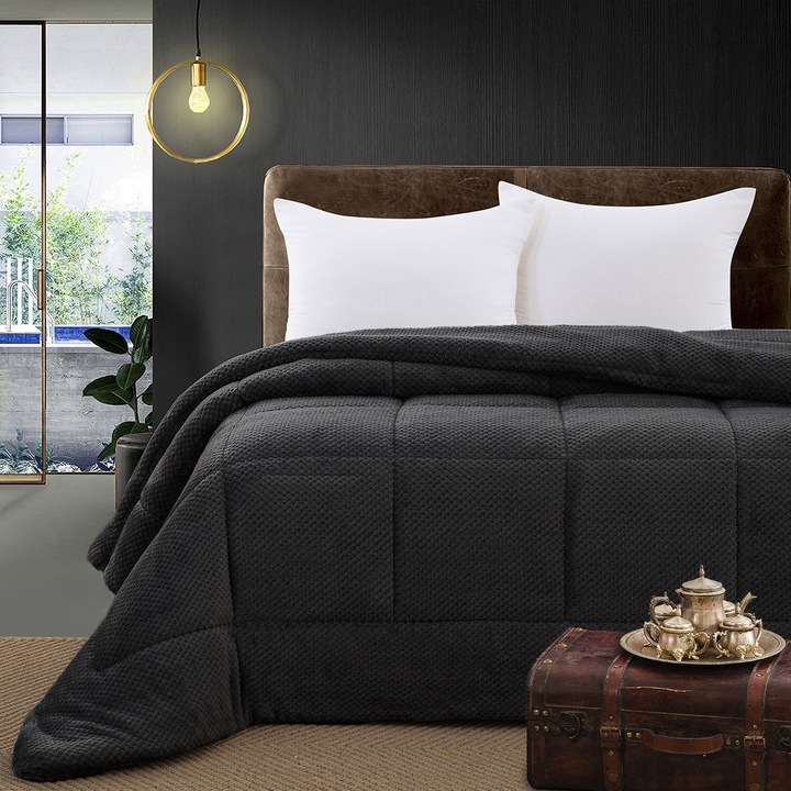 Patura, Beauty Home, 160x240cm, poliester, Negru