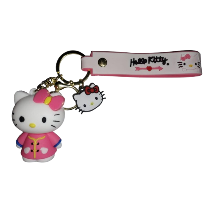 Breloc pentru Chei VICTINY® Ghiozdan, Geanta, Penar, model roz geaca, hello kitty, Pentru Copii