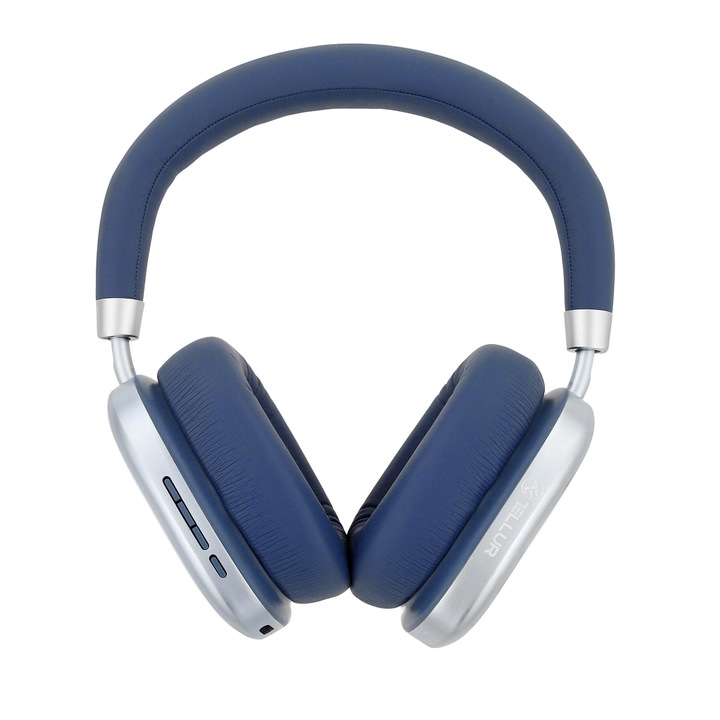 Casti Bluetooth Over-ear Tellur Shade, ANC, albastru