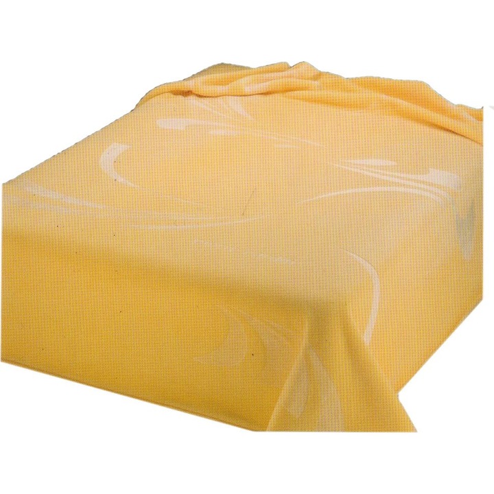 Patura Pierre Cardin, 220x240cm, acril/poliester, galben