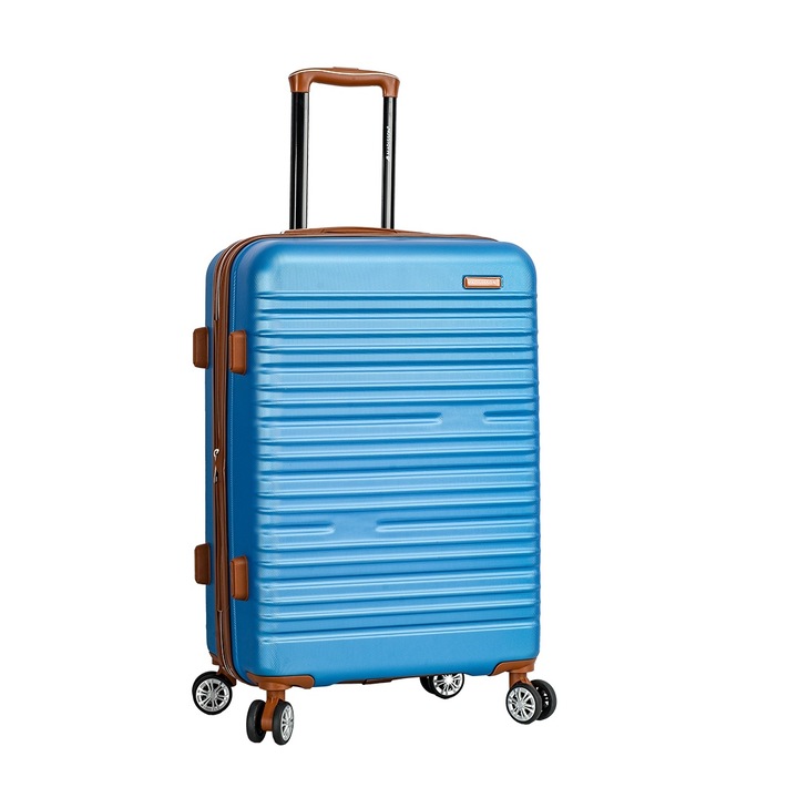 Куфар Madisson SW33803, 67 см, разтегателна, ABS, шифър, 4 двойни колела, Син