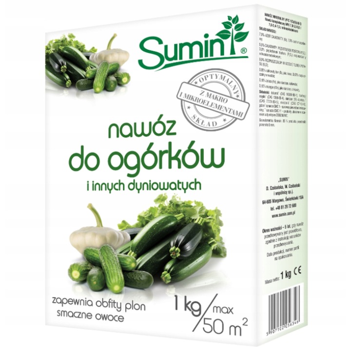 Ingrasamant pentru castraveti si alte plante din familia dovleacului 1kg - Sumin