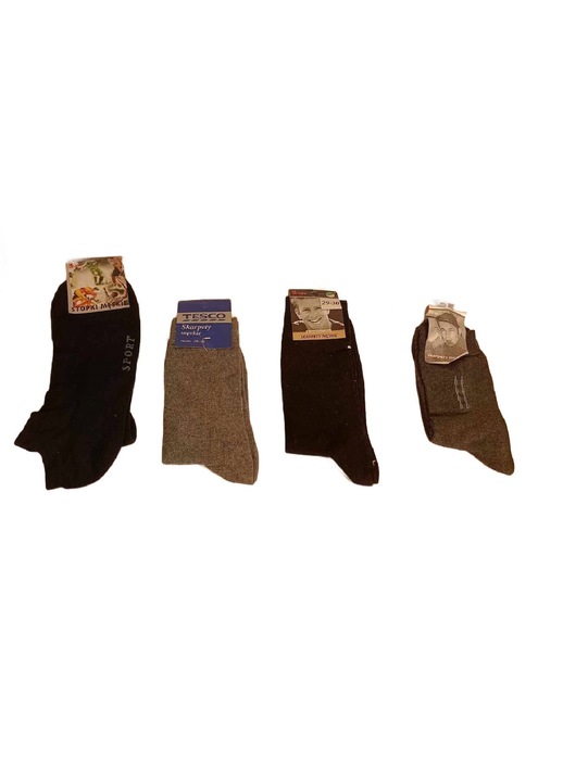 Set 4 perechi Sosete Barbati 43-46, Material Elastic, Lungime 29/30 cm