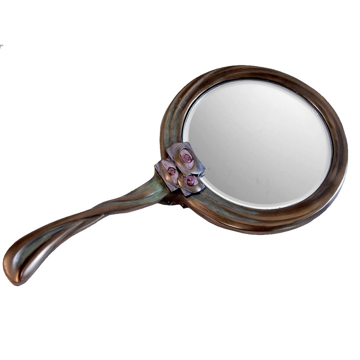 Szecessziós stílusú tükör 26x13,5 cm Veronese