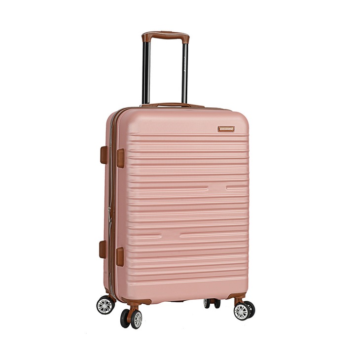 Troler mediu extensibil Madisson SW33803, ABS, cifru, 4 roti duble, 67 cm, rose