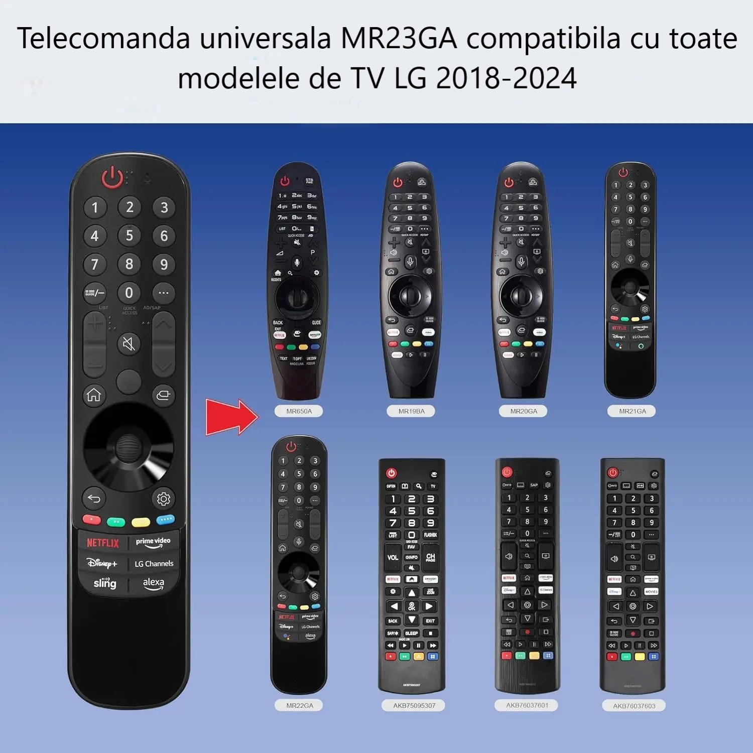 Magic Remote Telecomando di ricambio per LG Smart TV con puntatore e Magic Remote Telecomando di ricambio per LG Smart TV con puntatore e