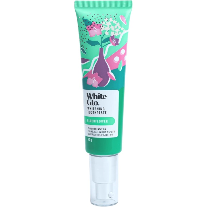 Избелваща паста за зъби White Glo Elderflower, 70гр