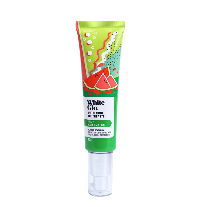 Избелваща паста за зъби White Glo Juicy Watermellon, 70гр