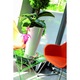Ghiveci rotund inalt Tubus slim shine DTUS200S, 20x38cm, Alb