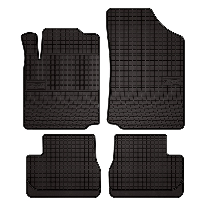Комплект гумени стелки, 4 броя, за: Citroen C3 I (2002-2009) хетчбек черни, SolidPRO
