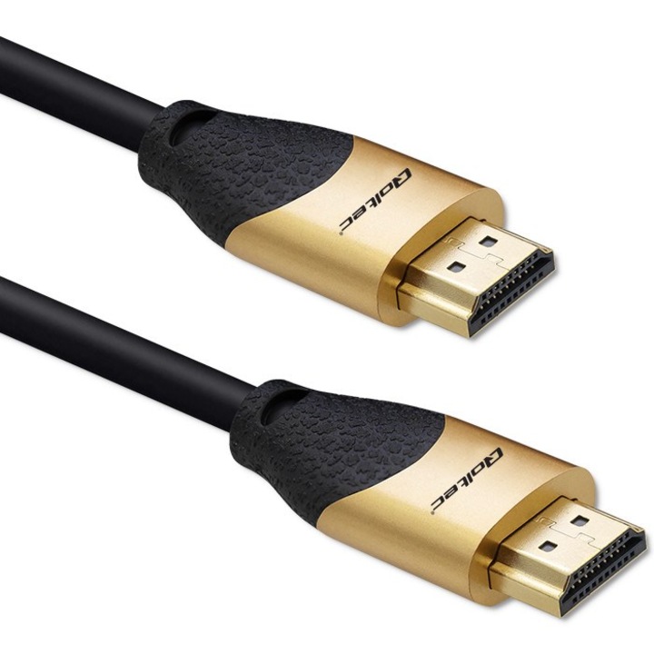 HDMI V2.1 kábel, Qoltec, 8K, 60Hz, 2m, arany