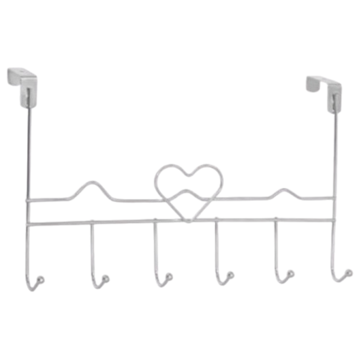 Закачалка за портманто с 6 рамена, дължина 37 см, сива