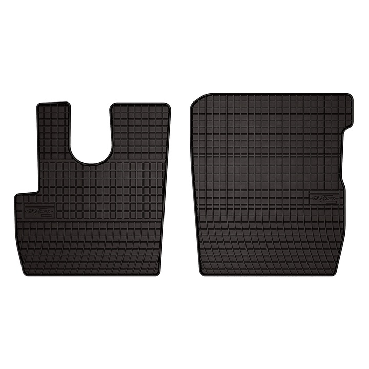 Set cauciuc covorase auto, 2 bucati, presuri auto, pentru: DAF CF 106 (2012-) Camion, Euro6 negru, SolidPRO