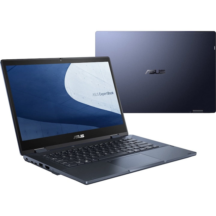 Laptop ASUS Expertbook B3 B3604CVA-Q90779XA, 16 hüvelyk 1920 x 1200, Intel Core i5-1335U 10 C / 12 T, 1,3 GHz-4,6 GHz, 12 MB gyorsítótár, 55 W, 8 GB DDR5, 256 GB SSD, Intel UHD Graphics, Windows 11 Pro Education