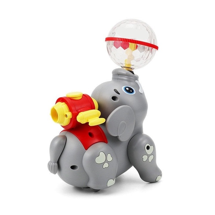 Jucarie interactiva cu lumini si sunet, bumb&go, elefant,17,5x16, 5x9 cm
