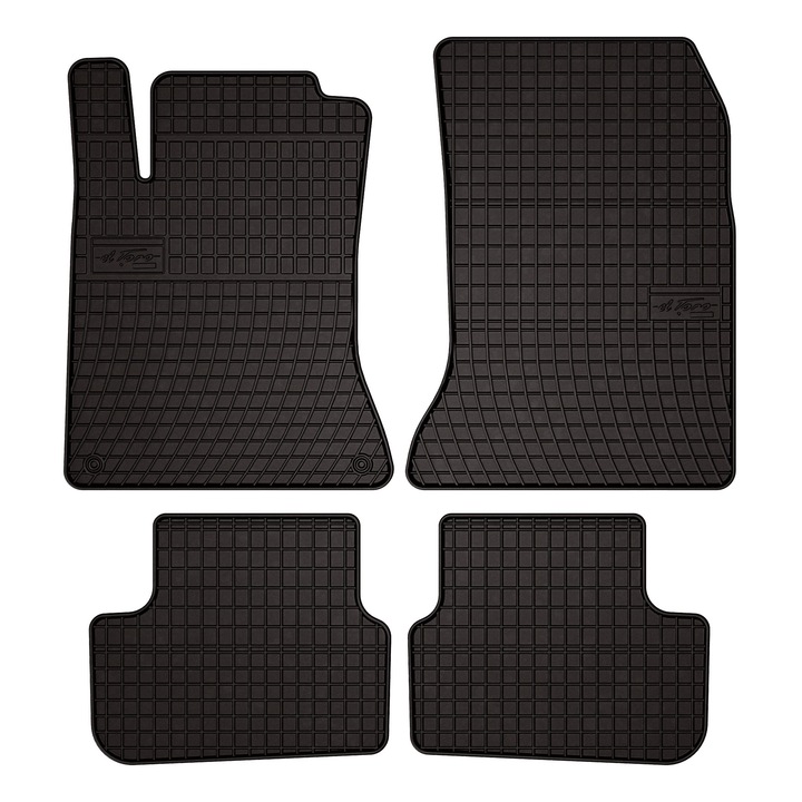 Set cauciuc covorase auto, 4 bucati, presuri auto, pentru: Mercedes CLA C117 (2013-2019) sedan negru, SolidPRO