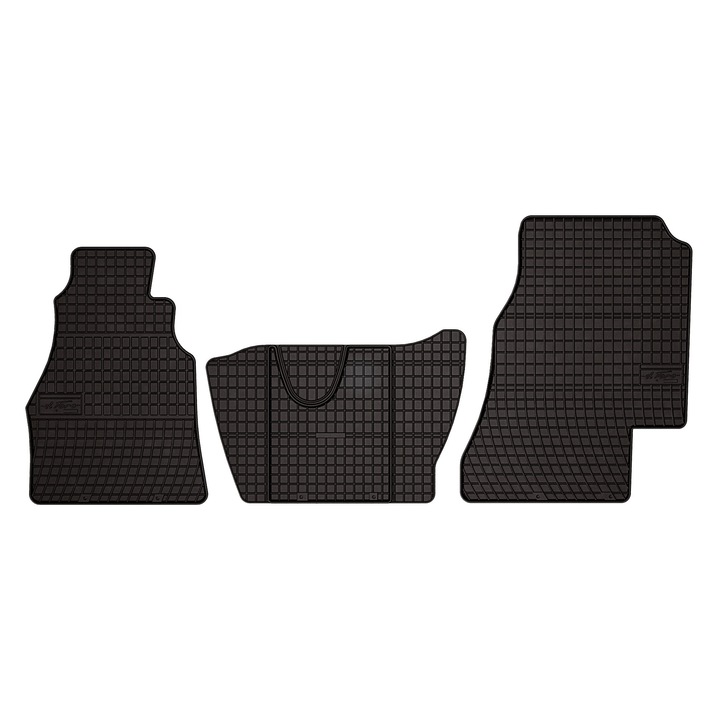 Set cauciuc covorase auto, 3 bucati, presuri auto, pentru: Mercedes Sprinter I (1995-2006) livrare negru, SolidPRO