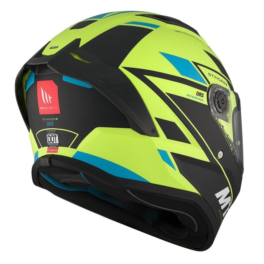 Casca integrala moto MT Stinger 2, galben mat, S 55-56cm - eMAG.ro
