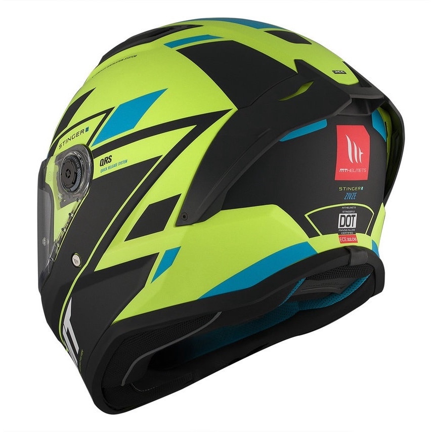 Casca integrala moto MT Stinger 2, galben mat, S 55-56cm - eMAG.ro