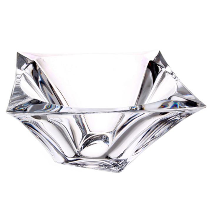 Bol, LUXITO, transparent, 22,5x11,5cm, design geometric