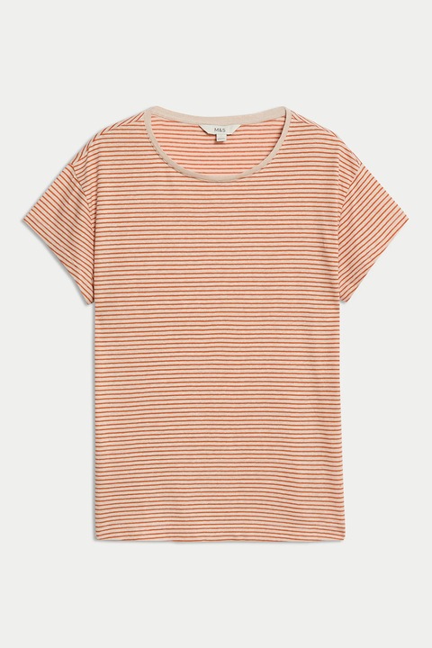 Marks & Spencer, Tricou din amestec de modal si in, Piersica