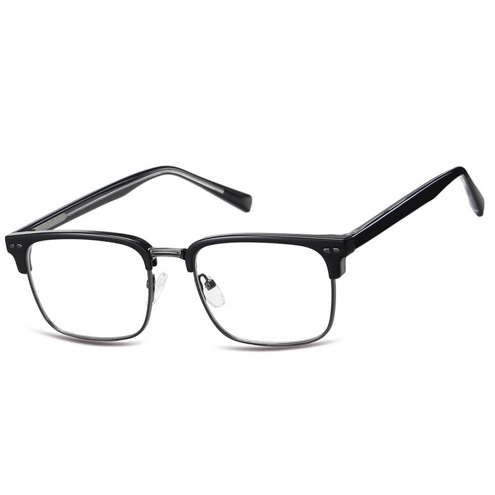 Rame ochelari Sunoptic 878B, dreptunghiulare, negru/grafit, universale, 54x19x148mm