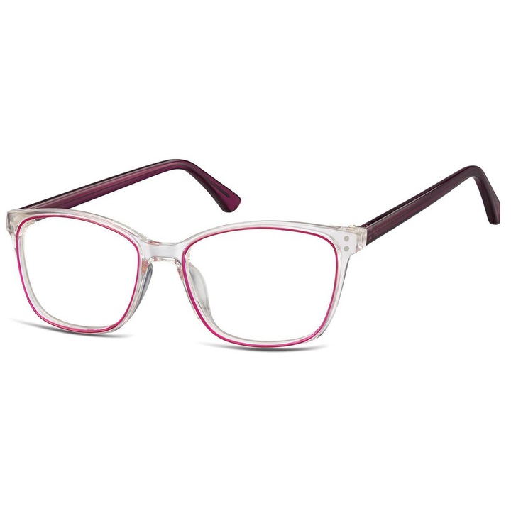 Ochelari de vedere dama, Sunoptic, model TR-99E, roz, dimensiuni 12.8x4.3cm