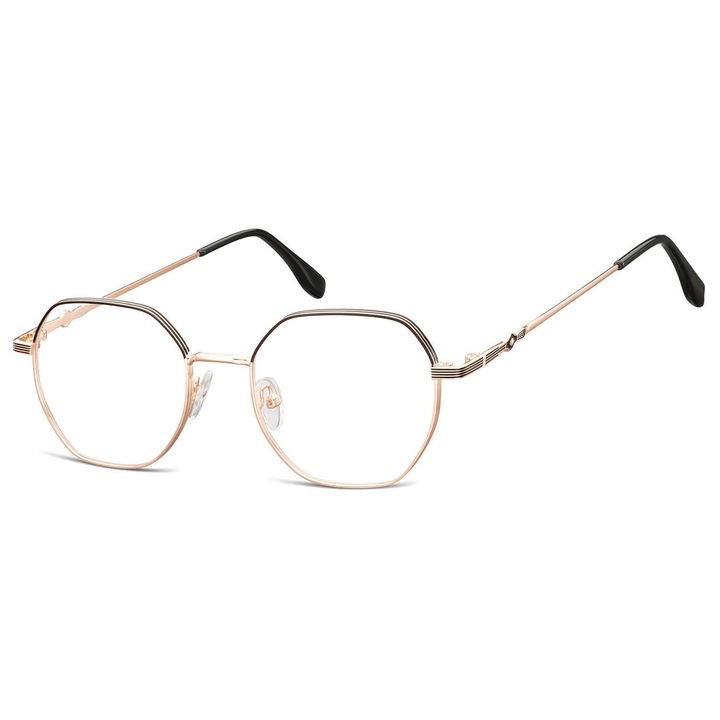 Oprahki corective pentru femei, Sunoptic, model 905B, sesciocat, aurie-neagra, dimensiuni 13.6x4.8cm, set cu etui si stergator.