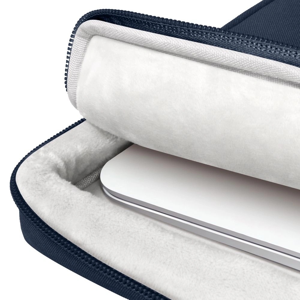 Geanta laptop Tech-Protect Basic Bag, 15-16 inci, albastru marin, dimensiuni 410x280x40mm, set 1 husa
