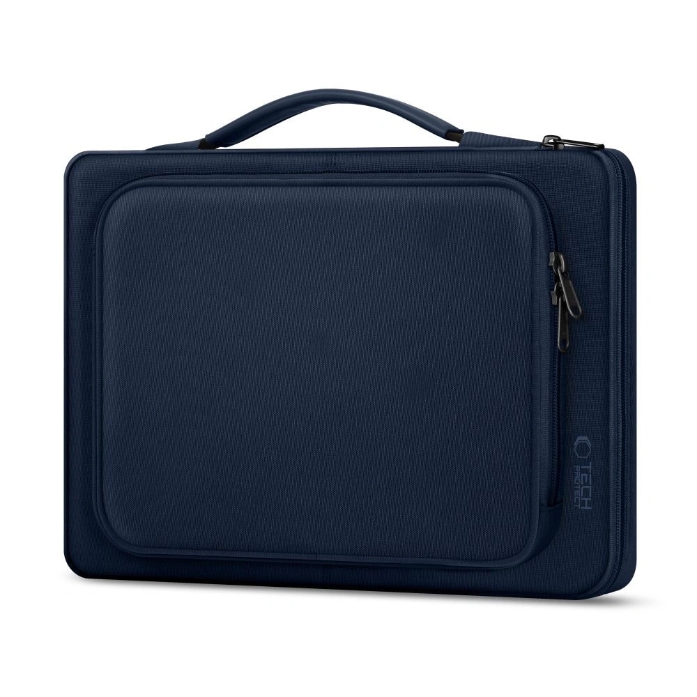 Geanta laptop Tech-Protect Basic Bag, 15-16 inci, albastru marin, dimensiuni 410x280x40mm, set 1 husa