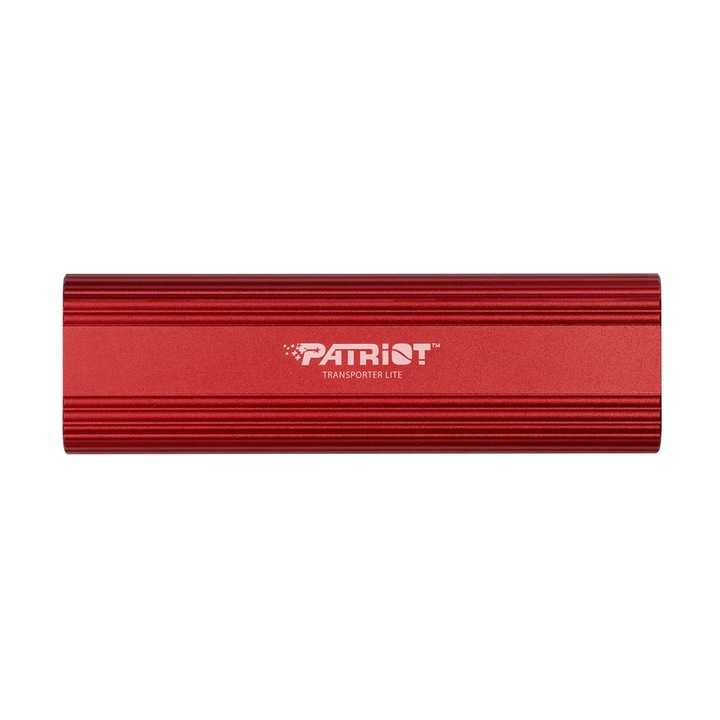 Patriot Transporter LT 2TB външен SSD, USB3.2 Type-C, 1000 MB/s, червен, 9 mm