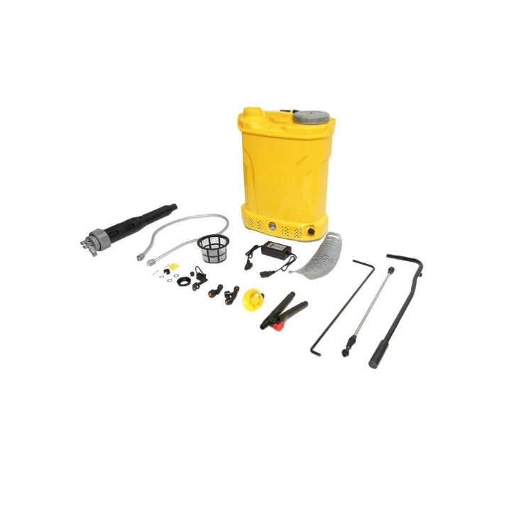 Pompa idealSTORE de Stropit Vermorel 2 in 1 Manuala si Electrica, Rezervor 18L baterie 12V 8Ah debit 3.1 l/min, 3 Duze, Lance Reglabila, din otel inoxidabil, Tija Ajustabila