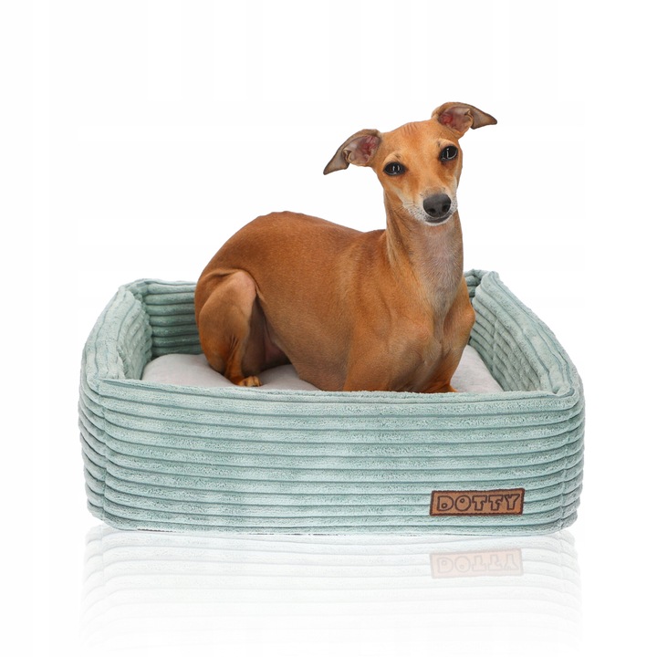 CUBE легло за кучета или котки, DOTTY, 42x42см, текстил, цвят мента