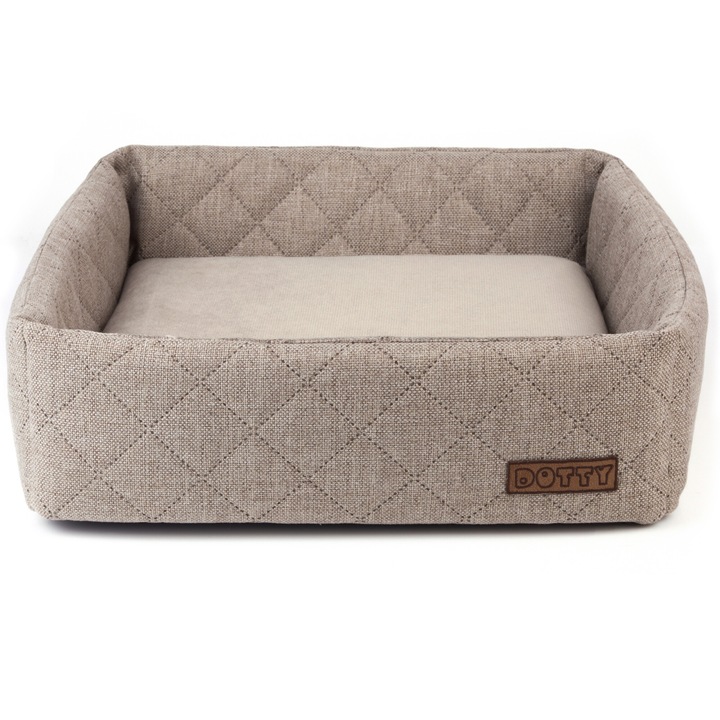 Легло за котка или куче, DOTTY, модел CUBE, бежов цвят, 50х50см