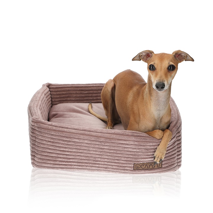 Легло за котка или куче, DOTTY, CUBE, розово, 42x42см, 100% ръчна изработка