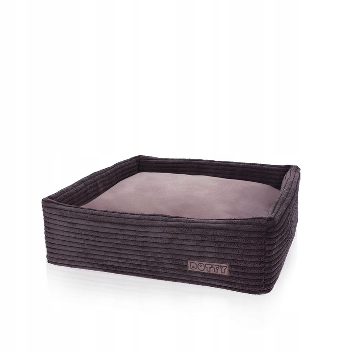 Кучешко легло, DOTTY, модел CUBE, качествен материал, цвят шоколадов струкс, 42x42см