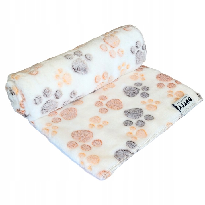 Кучешко одеяло, DOTTY, 80x60см, полар, отпечатък на лапа