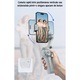 Стабилизатор за телефон, GoPro, Insta360, Gimbal с приложение за IOS и ANDROID, 3-осен стабилизатор, проследяване на лица и обекти, разклащане, bluetooth връзка