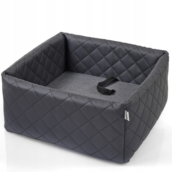 Транспортен стол за кучета, DOTTY, сив, размер M (50x50см), за две животни