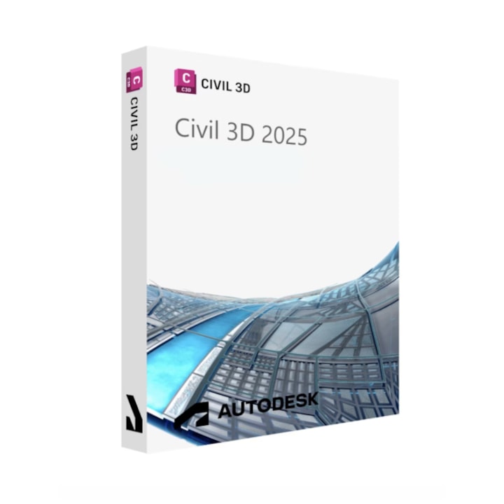 Autodesk Civil 3D 2025, elektronikus licenc 1 év 2 PC