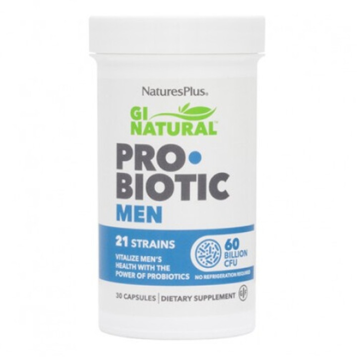 Supliment alimentar, Natures Plus, GI Natural Probiotic Men, 30 capsule