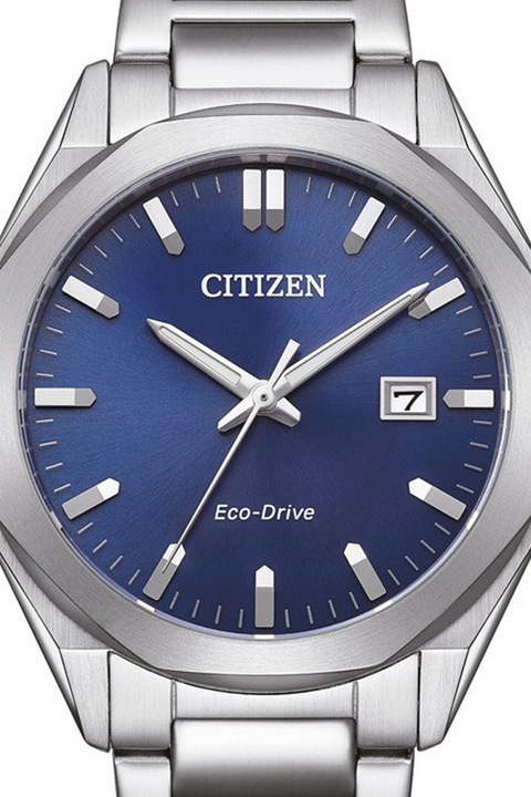 Citizen, Ceas din otel inoxidabil Eco-Drive, Albastru, Argintiu