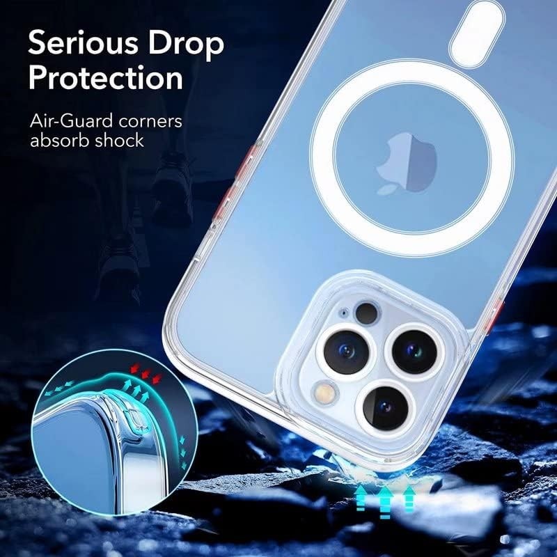 Husa de Protectie, Flippy, pentru Apple iPhone 16 Pro Max, MagSafe, TPU, Antisoc, Rezistenta la Impact, Protectie Camera, Transparent