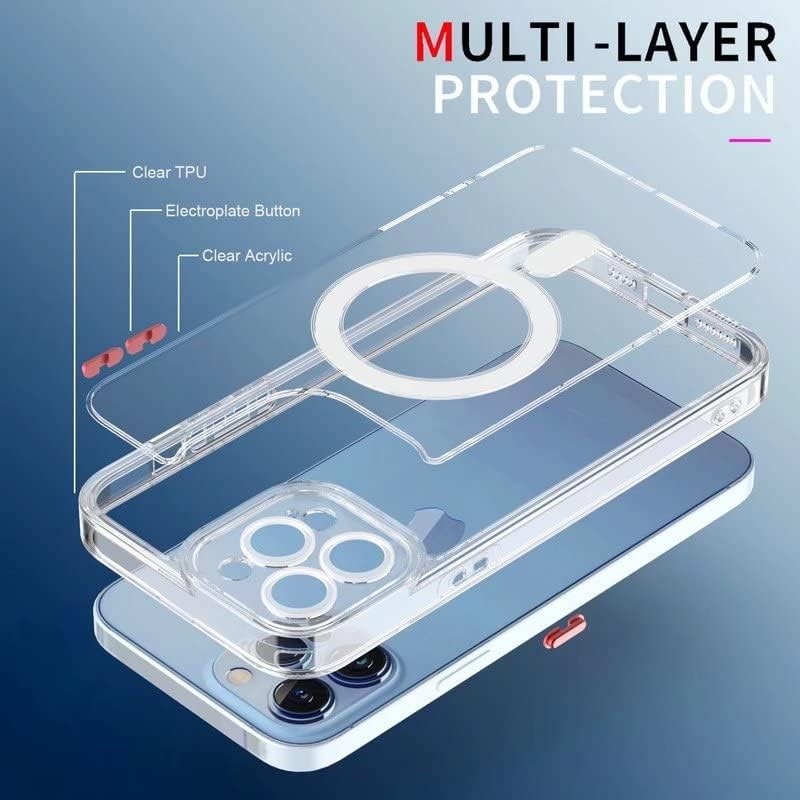 Husa de Protectie, Flippy, pentru Apple iPhone 16 Pro Max, MagSafe, TPU, Antisoc, Rezistenta la Impact, Protectie Camera, Transparent