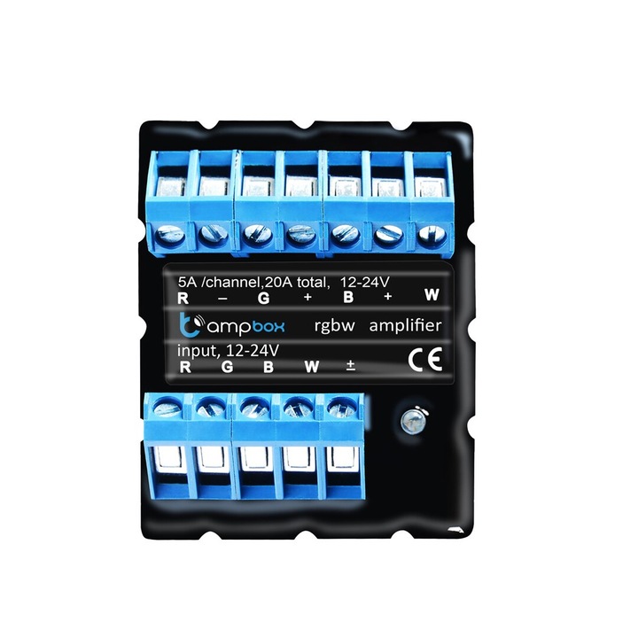 Smart Home Kit BleBox ampBox, 480W, fekete, 19x48x40mm