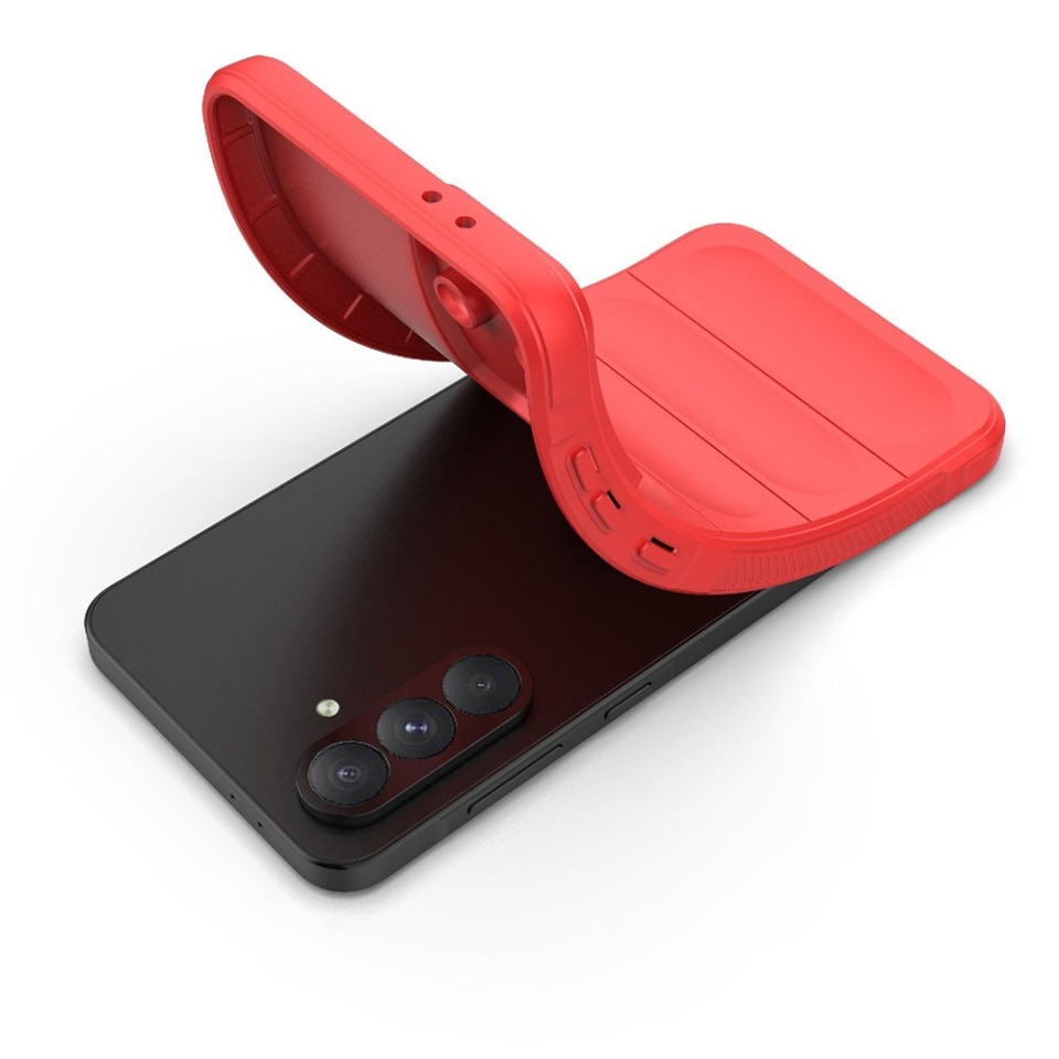 Husa pentru Samsung Galaxy A36 5G / Galaxy A56 5G eleganta, din silicon mat, Vogue - Rosu