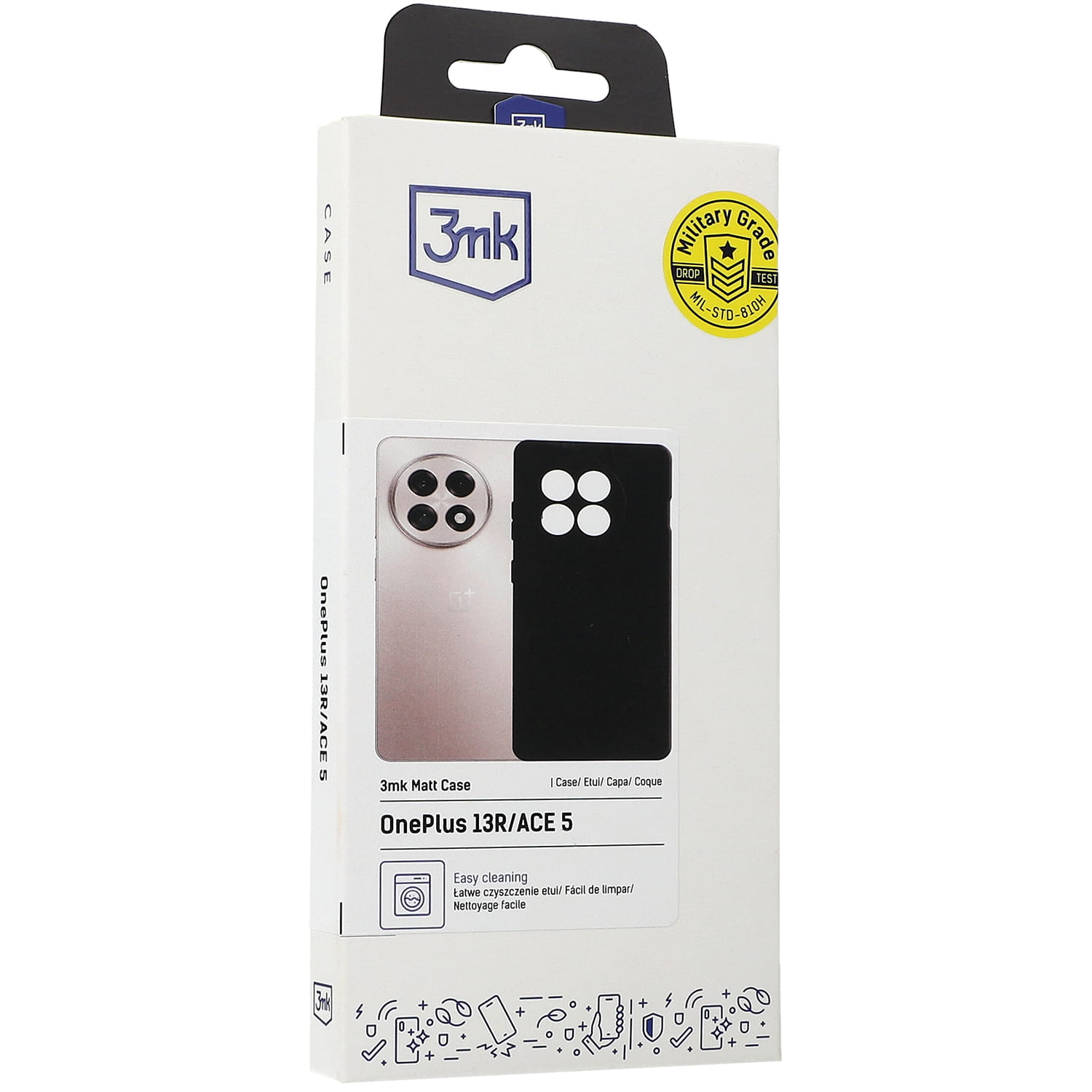 Husa 3mk Matt Case pentru OnePlus 13R, negru